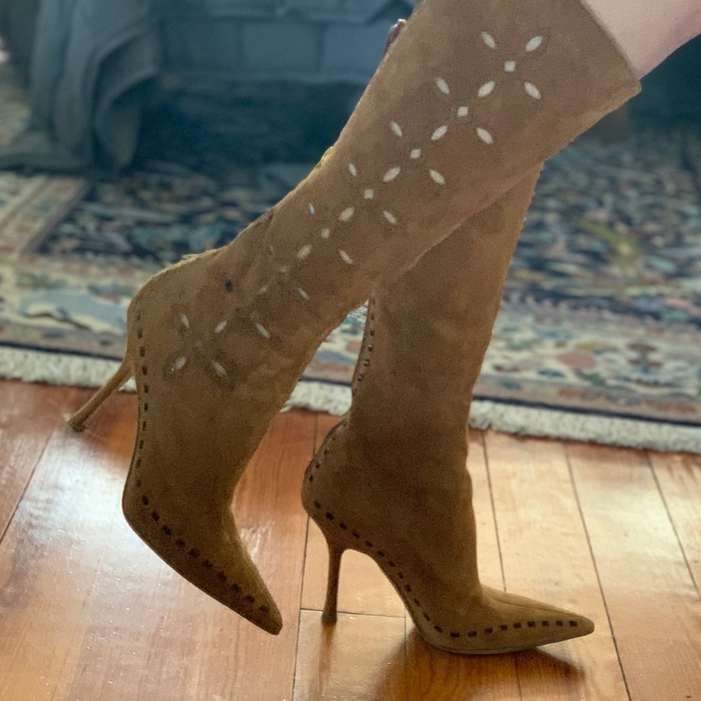 Suede Jimmy Choo Boots with Cutout